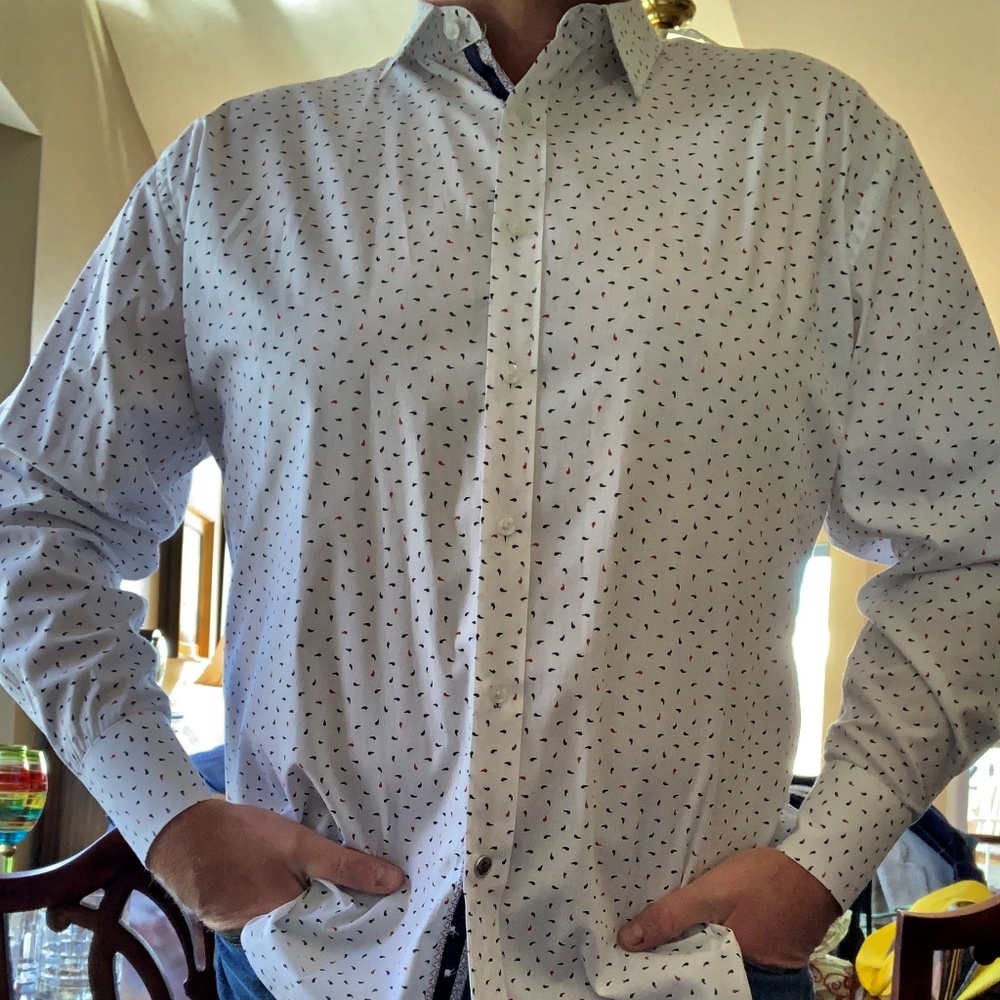 English Laundry Paisley Casual Shirt